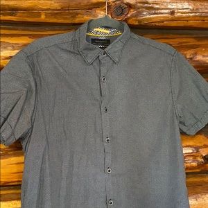 Denim&flowers button down